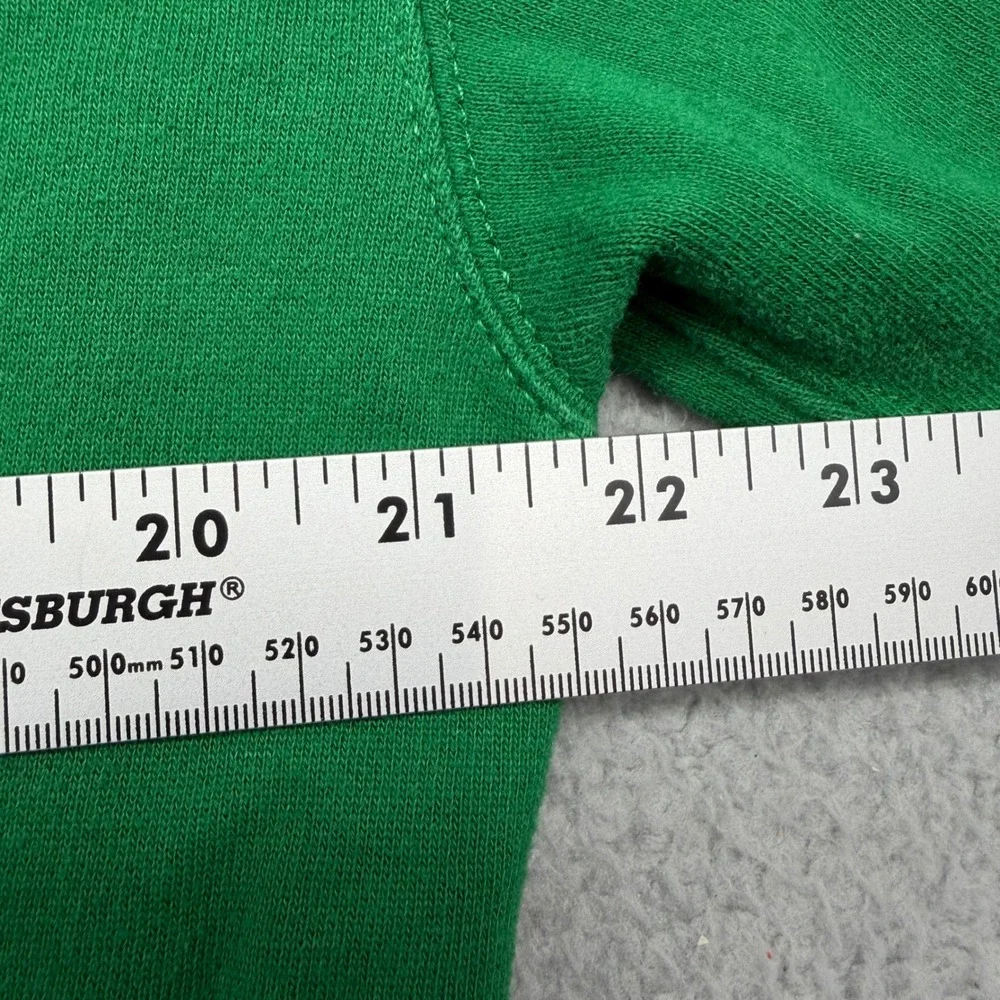 Ralph Lauren Girls XL 16 Green Graphic Crest Logo Fleece Mockneck Sweatshirt